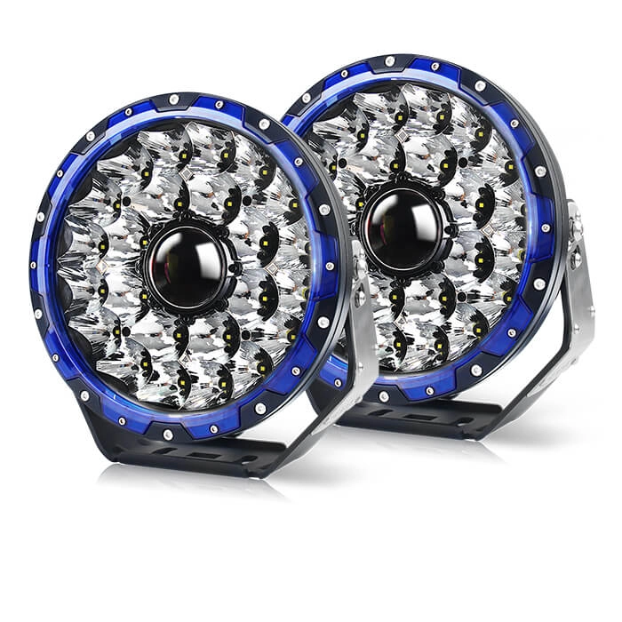 9 inch Laser Driving Lights Three-color shell